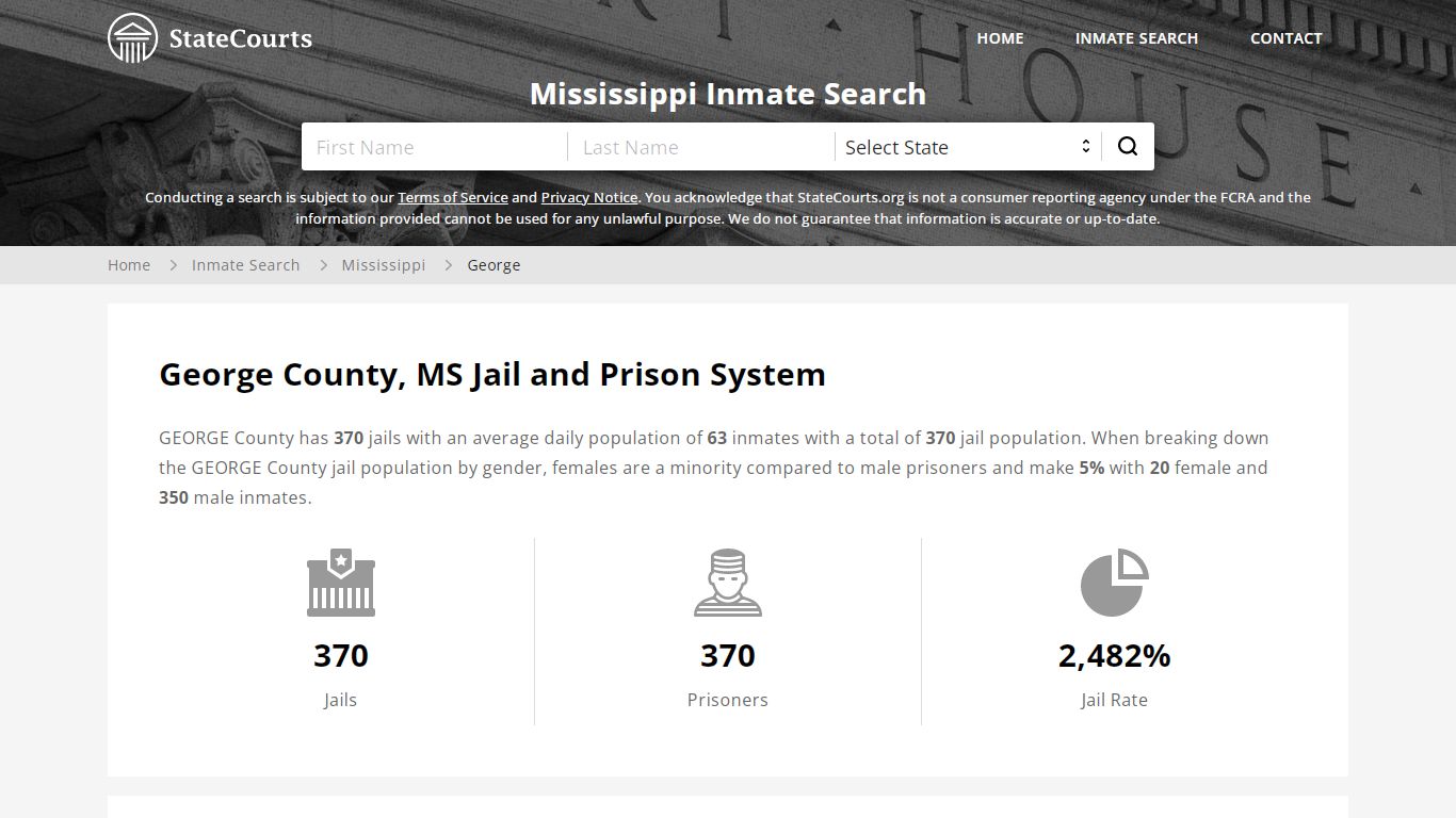 George County, MS Inmate Search - StateCourts